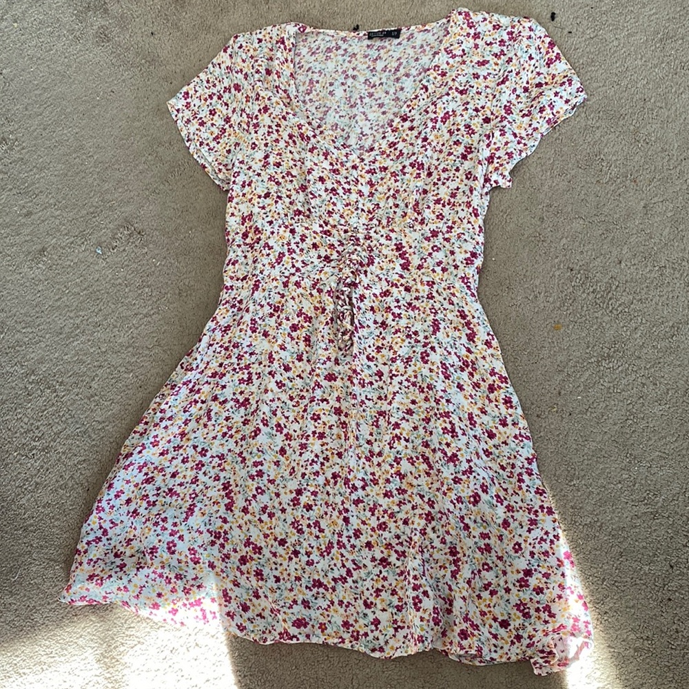Cotton on floral mini dress